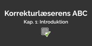 Korrekturlæserens ABC