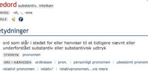 Stedord